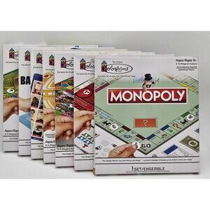 Lot of 7 Hasbro Colorforms Board Games Monopoly Battleship Trouble SORRY! + NEW